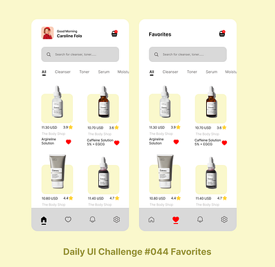 Daily UI Favorites #044 dailyui favorites mobileapp the ordinary ui uidesign uiux ux uxdesign