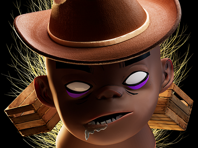 Russel in Mexico 3d c4d character gorillaz illustration redshift
