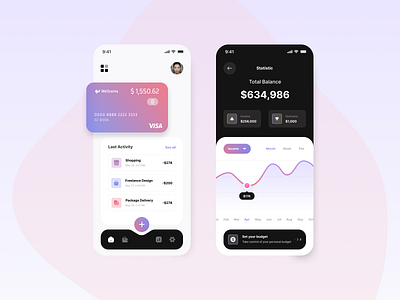 Bank App app design ui ux visual design