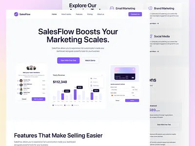 Saas Landing Page homepage landing page marketing marketing services marketing tool myo paid marketing saas saas landing page saas web saas website sales website website design