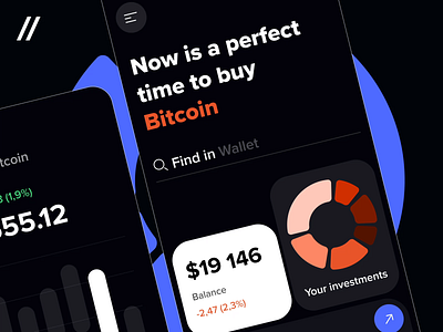 A Cryptocurrency Wallet Mobile iOS App android app app design bitcoin cryptocurrency dashboard design finance app fintech ios mobile mobile ui motion design motion graphics purrweb ui ux wallet