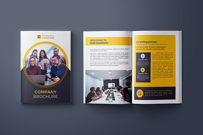 Corporate Company Profile Brochure Design adobe indesign annual report brand book brand identity branding brochure company profile design flyer grand guideline graphic design illustrator lead magnet logo minimalistic pdf print vector whitepaper