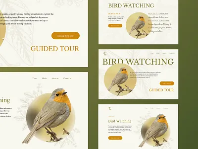 Design concept of the first page. Guided tour design homepage landing ui ux