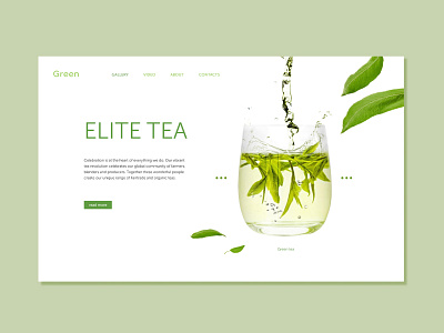 Design concept of the first page design homepage landing sri srilanka tea ui ux