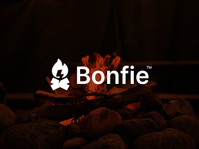 Bonfie Bonfire Logo Design Cocept | Brand Logo bonfire brand brand identity branding dark design electro fire forest graphic design illustration logo logo ideas logo maker minimal vector