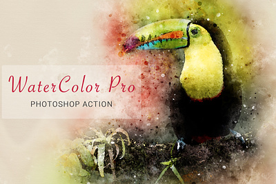 WaterColor Pro Photoshop Action art artist digital drawing graphic design painting photo editing photoshop photoshop action watercolor