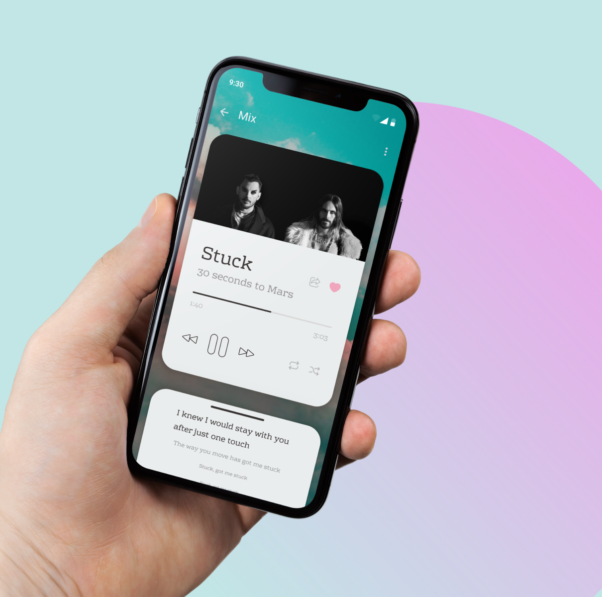 Design a music player appdesign dailyui design mobile mobileapp music player ui ux