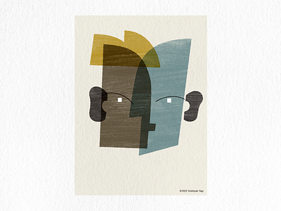 Face #1 graphic design illustration