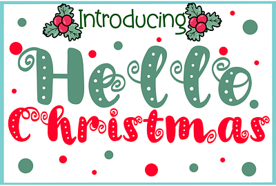 Hello Christmas a z and number branding christmas fonts christmas season colorful cute design fonts graphic design illustration logo