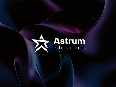 Astrum Pharma logo design abstract art astra logo brand branding clean design flat graphic design icon illustration illustrator logo logo design logotype minimal pharmacy logo star logo typography vector