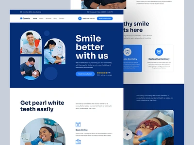 Dental Clinic Website - Odontic clinic website dental dental care dental clinic dental hospital dental medical dentist dentists doctor homepage landing page medical ui ui design uiux web design web ui website