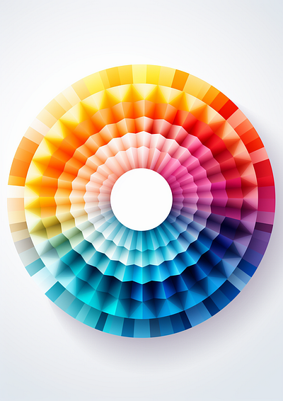 Rainbow colors circle ai generated design graphic design illustration logo rainbow colors ui vector