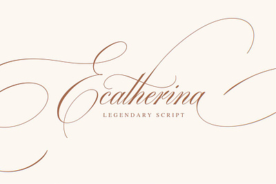 Ecatherina - legendary script font family