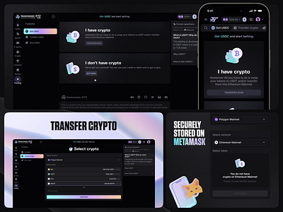 Bookmaker.xyz: Funding Overview app betting cryptocurrency decentralised design esports gambling interface navigation sport sports swap tokens ui uiux ux web website