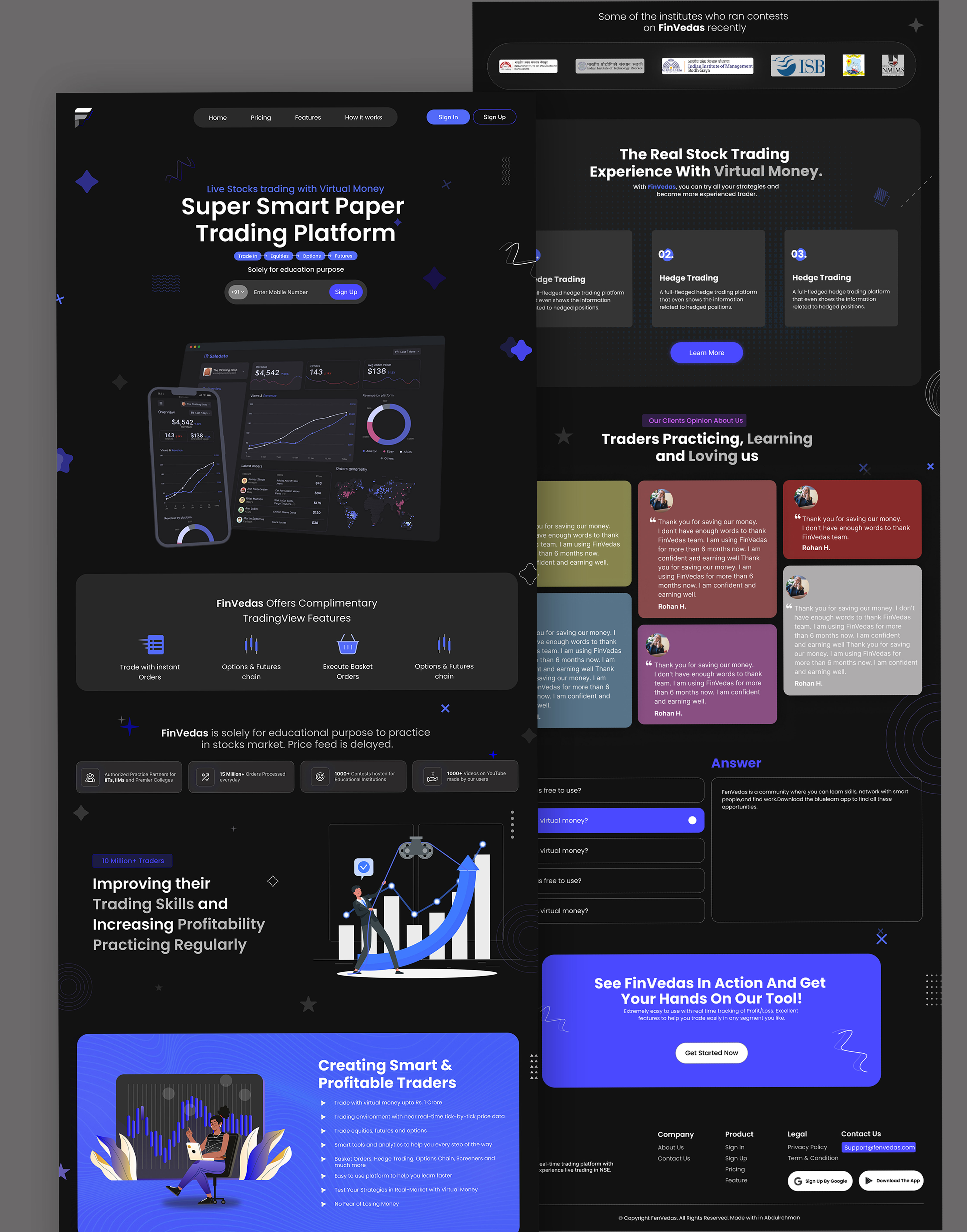 Tech Landing Page UI / UX Design By Abdulrehman Shaikh (Graphic & UI UX ...