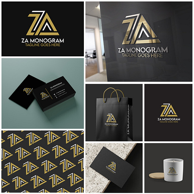 ZA Monogram Logo template branding logo