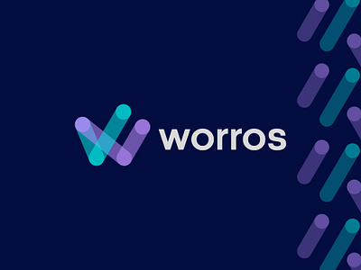 Worros w Modern Logo Mark brand logo branding colorful logo company logo digital logo financial logo fintech logo logo logo design logo maker logo mark logos modern logo simple logo software logo technology logo trending logo visual identity w letter logo web logo