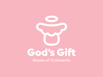 God's Gift | House of Croissants branding design logo logo design logodesign logos logotype minimal