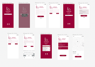 Mobile App MasjidKita app branding design ui ux