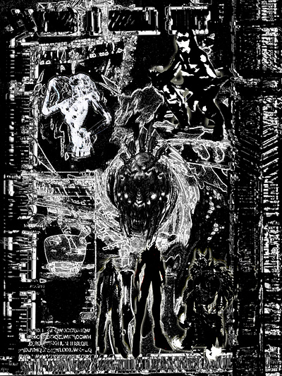 2133rd Layer of my own personal Hell 2133 burzum collage darkart death grips design elriel graphic design harassment architecture illustration monochrome nerevarine portal shivering isles