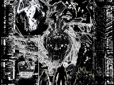 2133rd Layer of my own personal Hell 2133 burzum collage darkart death grips design elriel graphic design harassment architecture illustration monochrome nerevarine portal shivering isles