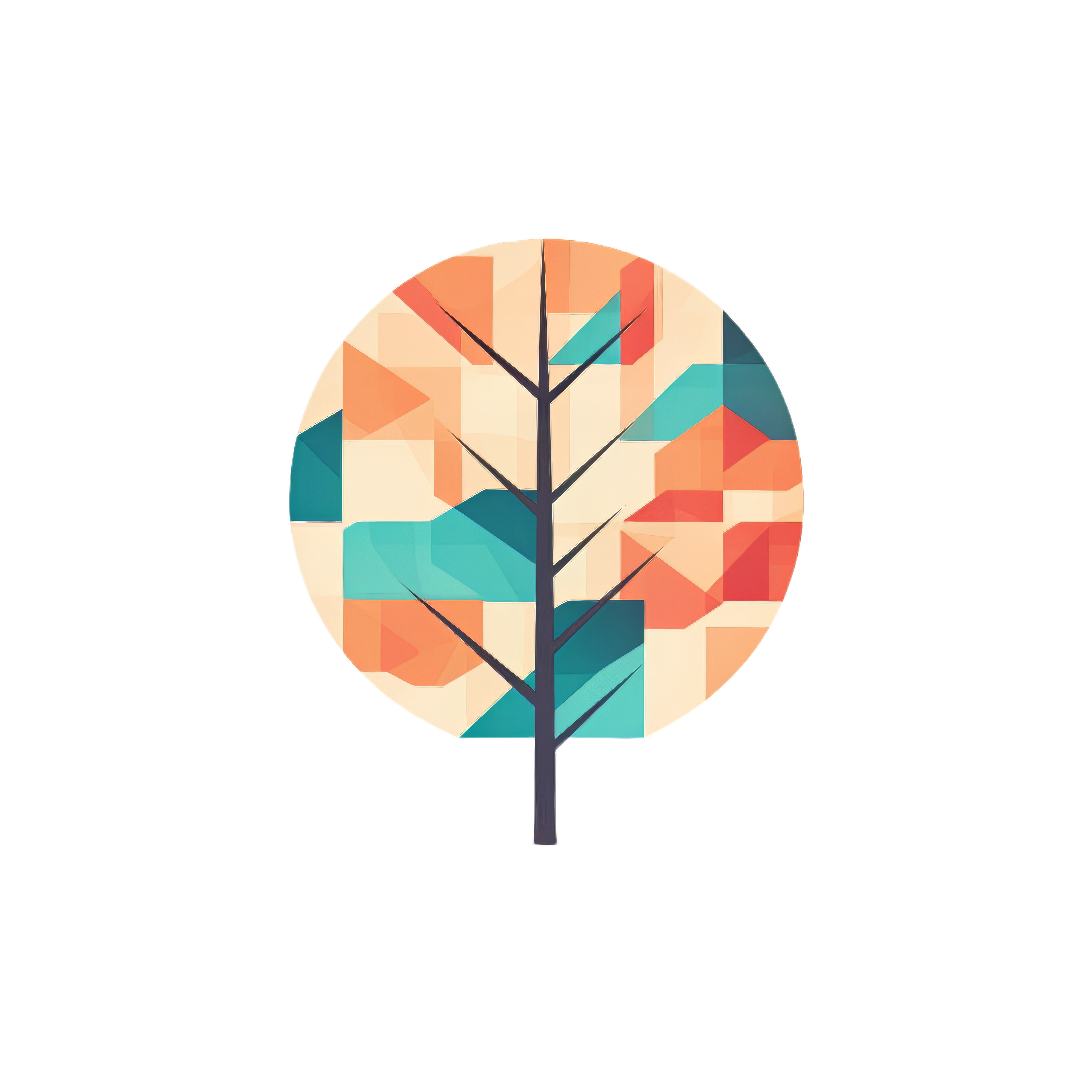 Minimalistic Tree (Four Seasons of the Year) art design desing graphic design illustration logo midjourney minimalism minimalistic simple ui vector