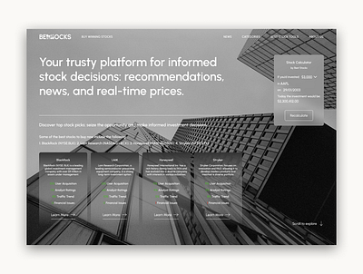 BestStocks | Redesign branding design finance design finance website financial design fintech fintech design fintech hero fintech website hero redesign ui ui design ux web design webdesign website website design