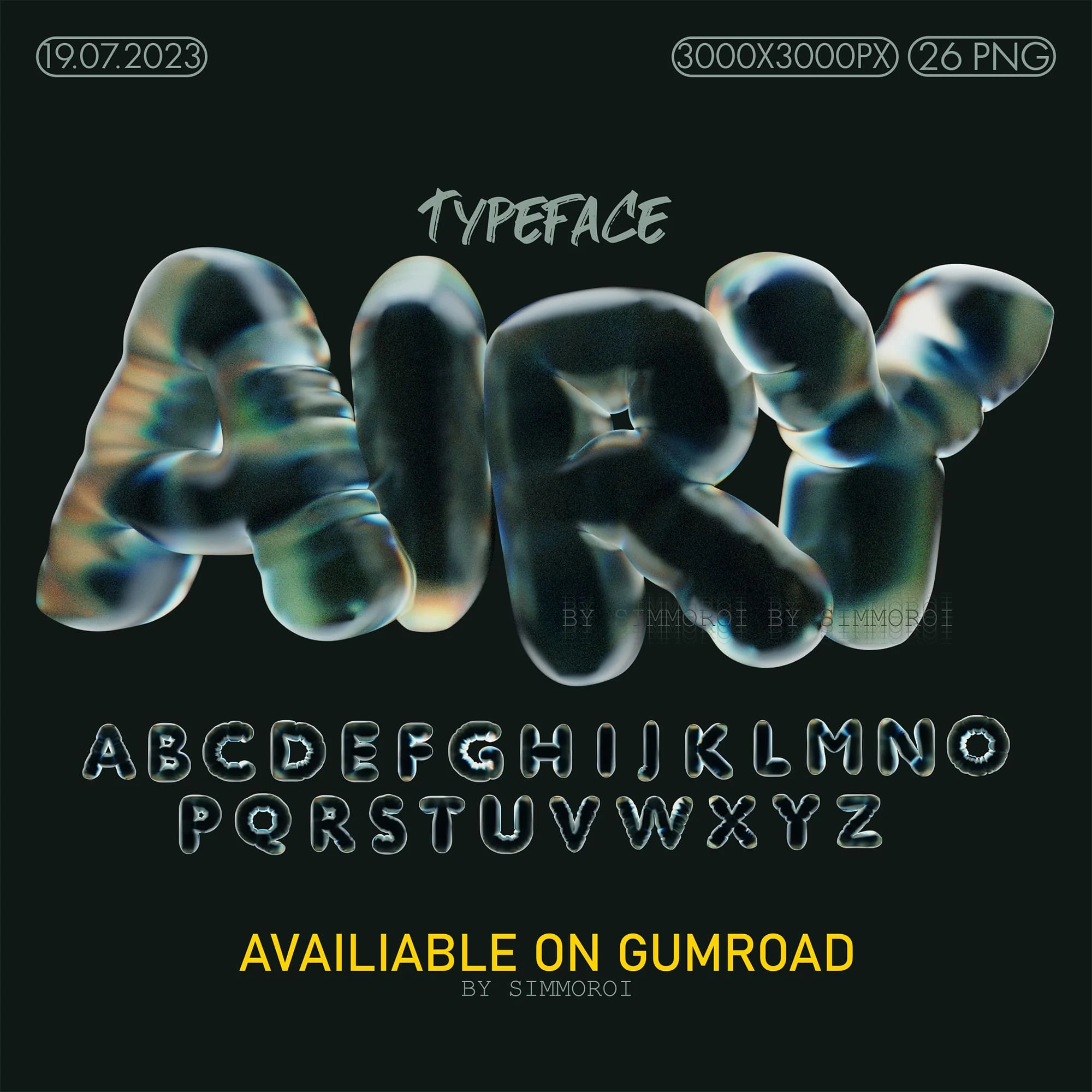 Airy 3d Font 3d branding design download elements free free download graphic design illustration logo