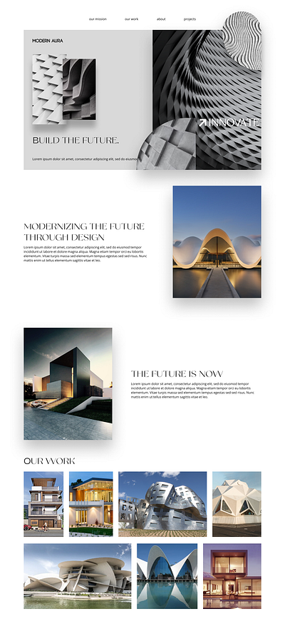 Architecture Website - Modern branding design graphic design landingpage logo modern new ui ux web website