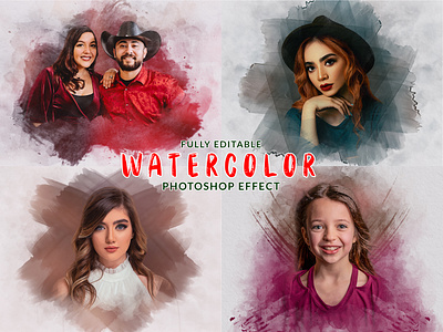 Watercolor Art Brush Photoshop Effects add ons art brush brush effect effects mockup paint art painting brush photo effect photoshop action watercolor art watercolor brush watercolor effect watercolor painting