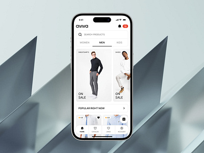 Aviva adobe app branding clothes creative design dribbble e commerce fashion figma graphic design logo minimalist mobile app design product design shop typography ui uitrends uiux