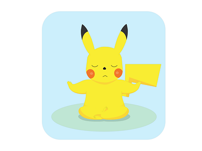 🌅 Morning Bliss with Pikachu: Step 3 - Meditation & Yoga 🧘‍♂️ art artfulsymphony artistryunleashed design dribbbleart graphic design illustration mindfulmornings morningmeditation morningmotivation pikachumorninghabits pikachumorningseries pikahabitchallenge positivehabits vector yogaart