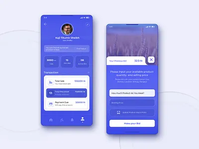 Bidding app for Sales app auction bidding biding branding creative dashboard design flat graphic design interaction interface mobile mobile app mobile dashboard product design profile ui user profile ux
