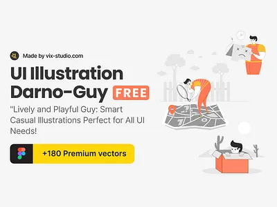 UI Illustration Library - Darno Guy blank slate blank state character design character illustration empty state error state figma illustration graphic design illustration illustration kit illustration library illustration pack office guy smart casual ui illustration vector illustration