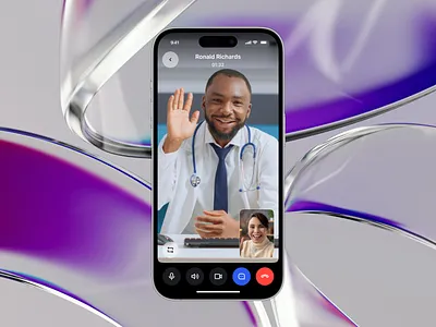 Med+ adobe app design call creative design doctor dribbble figma graphic design logo medical mobile app online search typography ui ui design uitrends uiux video call