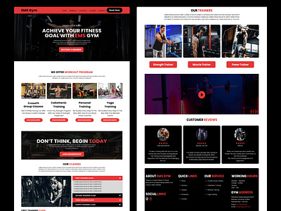 Fitness landing page animation branding design figma fitness product fitnessdesigntrends fitnesswebsiteui gymdigitaldesign gyminterfacedesign gymwebsitedesign hero area image landing page design responsivegymdesign ui landing page uiuxfitnesshub vector visual design website design