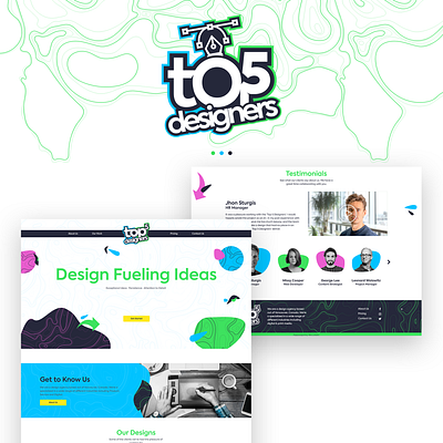 Top 5 Designers - Brand Identity & Landing Page abstract brand identity branding color colorful colour design graphic design landing landing page logo logo design minimal modern patterns shapes ui ux website website design