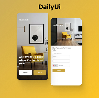 #DailyUI app design ui ux