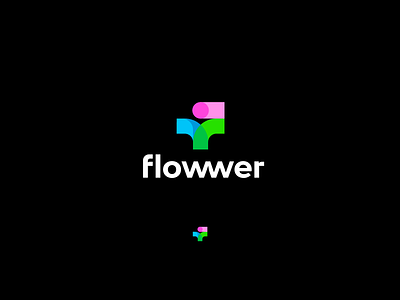 Flowwer brand branding design flow flowwer font identity illustration it letter logo logotype