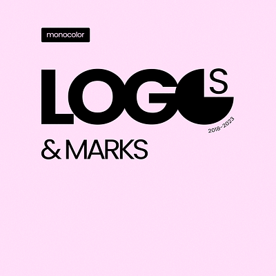Logos & Marks 2018-2023 - Monocolor brand identity branding design emblem graphic design logo logo design logofolio logos logotipo logotype marks minimal mono