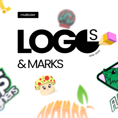 Logos & Marks 2018-2023 - Multicolor brand identity branding design emblem graphic design logo logo design logofolio logos logotipo logotype marks mascot logo minimal vector