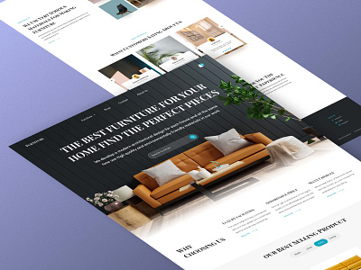 Furniture Website Landing Page furniture landing page ui ui design ux web design website