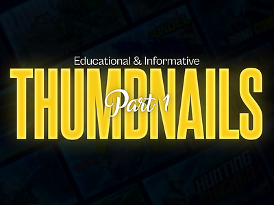 Thumbnail Designs for Educational And Informative Channels banner design educational graphic design informative part 1 social media thumbnail thumbnail design thumbnails youtube youtube banner youtube thumbnails