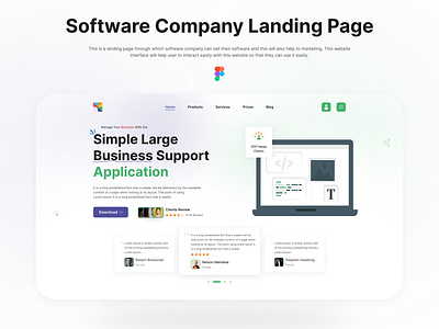 Software Company Website attractive design easy to use illustration landing page responsive design software companies software company landing page software company website software selling stunning trendy ui uiux user centered design user experience user interface website design website interface website ui
