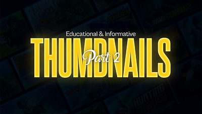 Thumbnail Designs for Educational And Informative Channels banner design educational graphic design informative social media thumbnail thumbnail design thumbnails youtube banner youtube thumbnail