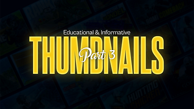 Thumbnail Designs for Educational And Informative Channels banner banner design design educational graphic design informative portfolio social media thumbnail thumbnail design thumbnails youtube banner youtube thumbnail