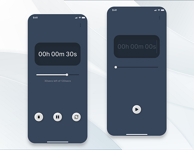 Countdown Timer android app clock countdown timer dailyui design product design stopwatch time ui uiux ux