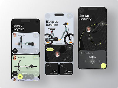MyBike - SaaS bike management app biketracking cyclingapp cyclingcommunity design graphic design logo mobileapp ui