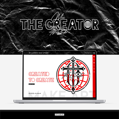 MCN the Creator - Art Studio art art studio brand create creation creative design graphic design illustrator ink lettering logo meke art pen photoshop studio vector