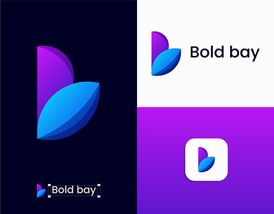 Modern Logo B b logo b modern logo bolt design branding creative logo gradient logo graphic design logo maker modern modern logo